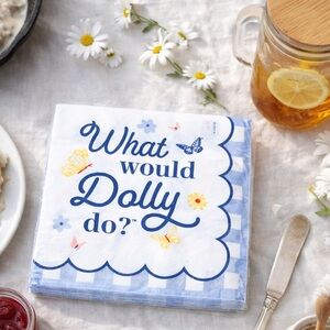 Dolly Parton “What Would Dolly Do?” Luncheon Napkins | Wildflowers | 48 Ct